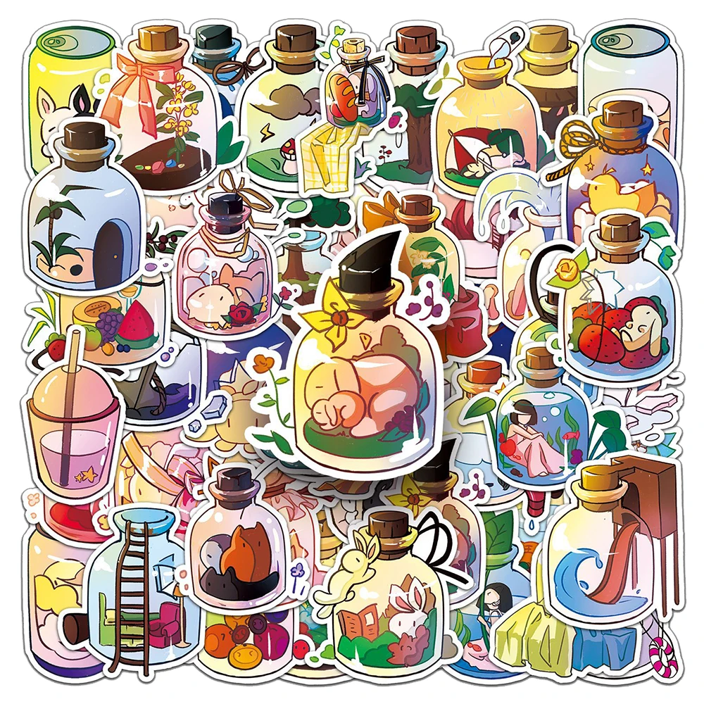 10/30/50pcs Cute INS Style Cartoon Bottle World Stickers Kawaii Anime Aesthetic Decals Skateboard Luggage Phone Sticker Packing
10/30/50pcs Cute INS Style Cartoon Bottle World Stickers Kawaii Anime Aesthetic Decals Skateboard Luggage Phone Sticker Packing