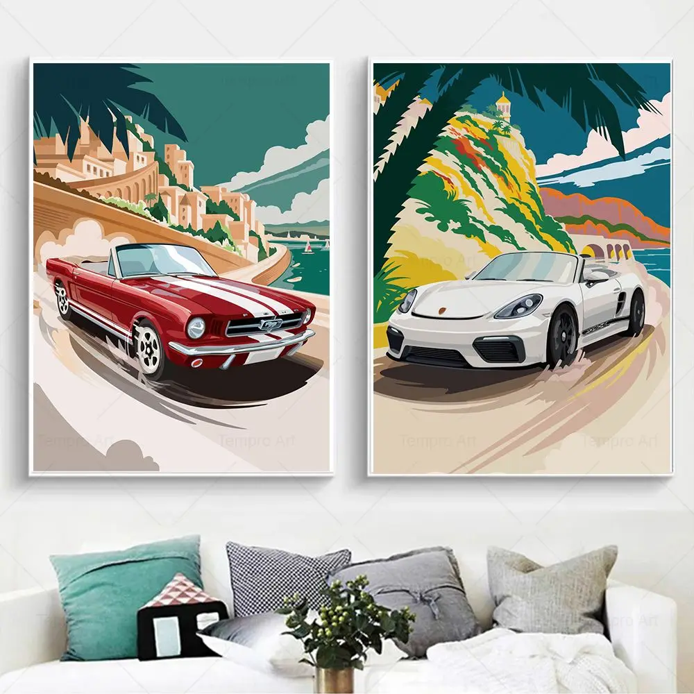 80s Street Car Racing F1 Posters and Prints Cars Illustration Art Canvas Painting Wall Art Pictures Living Room Home Decoration
80s Street Car Racing F1 Posters and Prints Cars Illustration Art Canvas Painting Wall Art Pictures Living Room Home Decoration