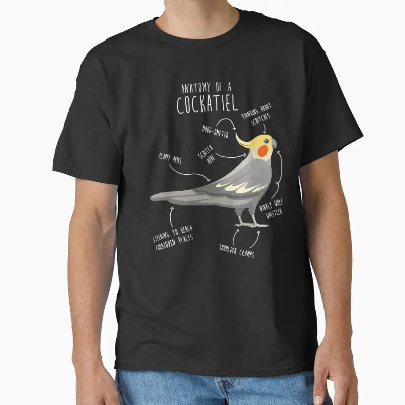 Cute cockatiel Anatomy Funny pet parrot gift T-shirt for bird lover large size tee Adult Tops S-6XL
Cute cockatiel Anatomy Funny pet parrot gift T-shirt for bird lover large size tee Adult Tops S-6XL