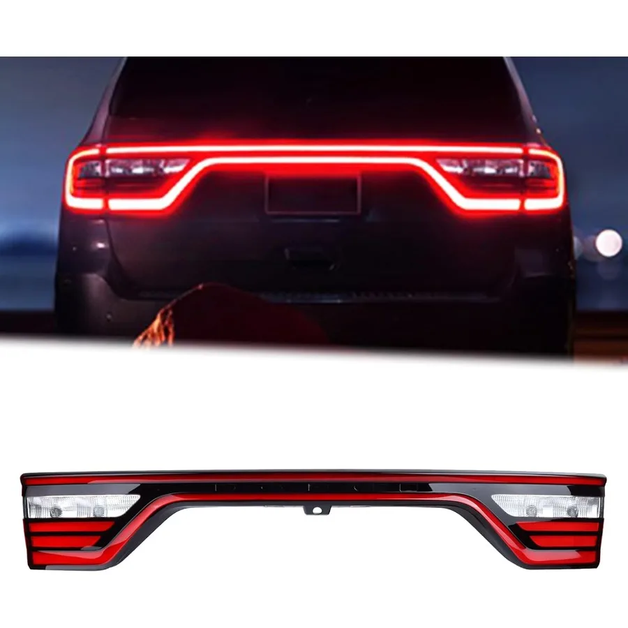 Светодиодный задний фонарь с отверстием для камеры для Dodge Durango 20142023, замена центрального заднего фонаря повышенной видимости и современный
Светодиодный задний фонарь с отверстием для камеры для Dodge Durango 20142023, замена центрального заднего фонаря повышенной видимости и современный