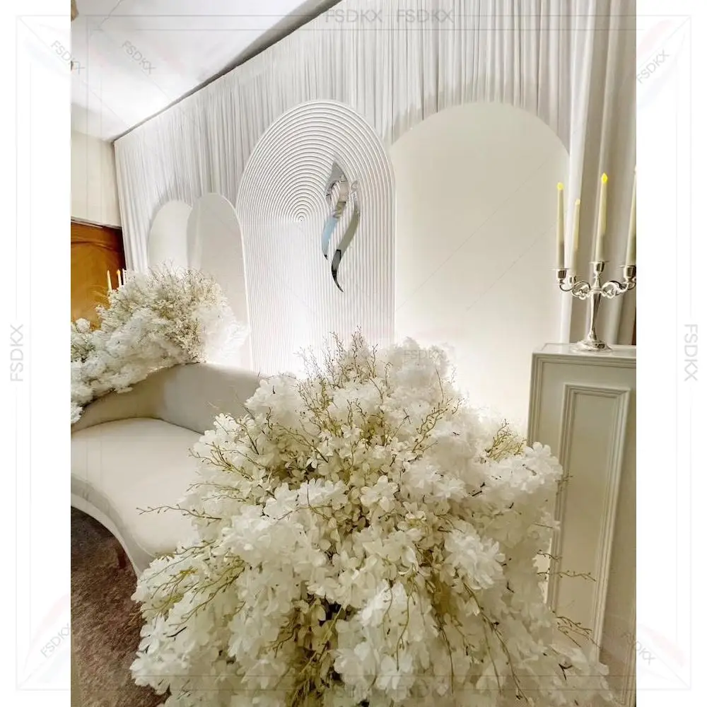 Factory Price Wedding Backdrop Arch White PVC Acrylic Arch Ripple Backdrop Panels 3D Arch Wall for Events
Factory Price Wedding Backdrop Arch White PVC Acrylic Arch Ripple Backdrop Panels 3D Arch Wall for Events