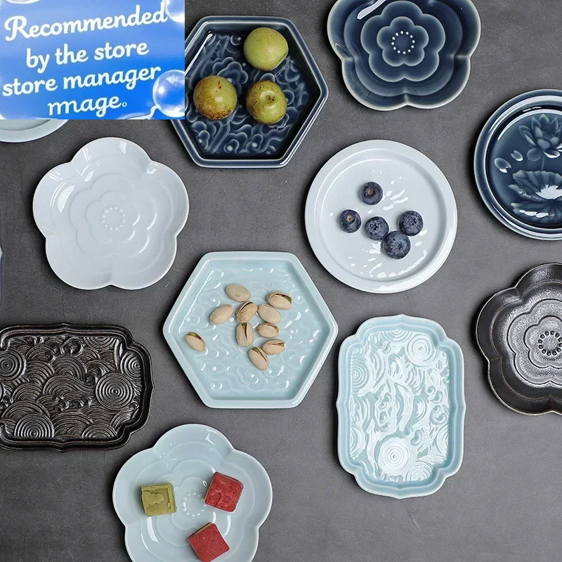 Скандинавский креативный поднос с отделением, бытовая керамическая тарелка, блюдо для закусок, тарелка с орехами, тарелка для соуса, тарелка для фруктовых закусок
Скандинавский креативный поднос с отделением, бытовая керамическая тарелка, блюдо для закусок, тарелка с орехами, тарелка для соуса, тарелка для фруктовых закусок