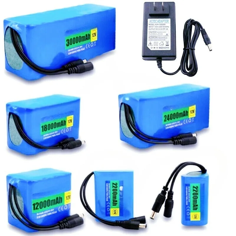 DC 12V 1500-30000mAh rechargeable lithium battery pack, suitable for 12 V battery replacement -
DC 12V 1500-30000mAh rechargeable lithium battery pack, suitable for 12 V battery replacement -