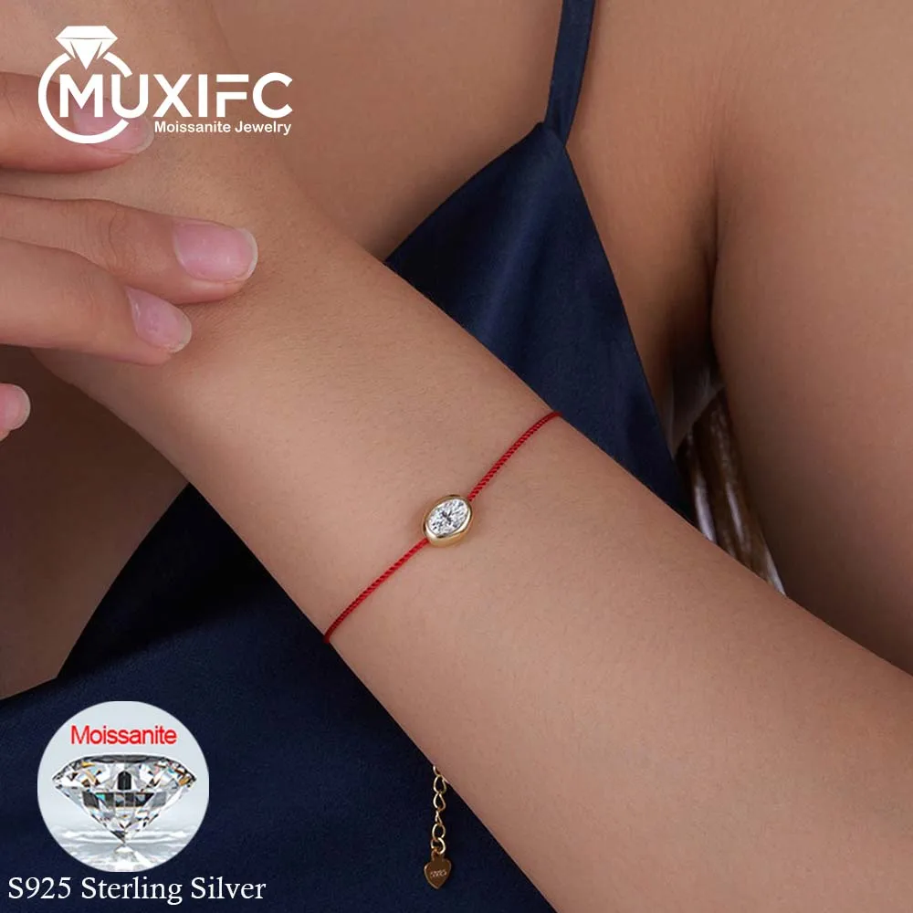 MUXIFC 1CT Oval Cut Moissanite Bracelet for Women Year Lucky Trendy Hand Jewelry 925 Sterling Silver Hand Chain Jewelry Gift
MUXIFC 1CT Oval Cut Moissanite Bracelet for Women Year Lucky Trendy Hand Jewelry 925 Sterling Silver Hand Chain Jewelry Gift
