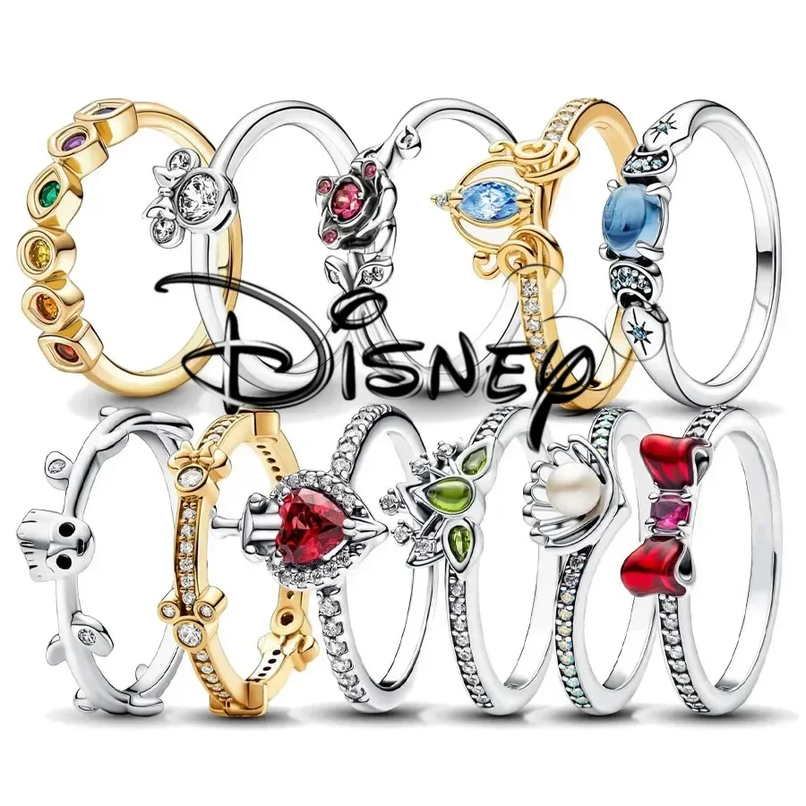Disney S925 Princess Crown Devil Flower Lady Silver-plated Ring Villain Evil Queen Ring Original DIY Wedding Matching Party Gift 
Disney S925 Princess Crown Devil Flower Lady Silver-plated Ring Villain Evil Queen Ring Original DIY Wedding Matching Party Gift