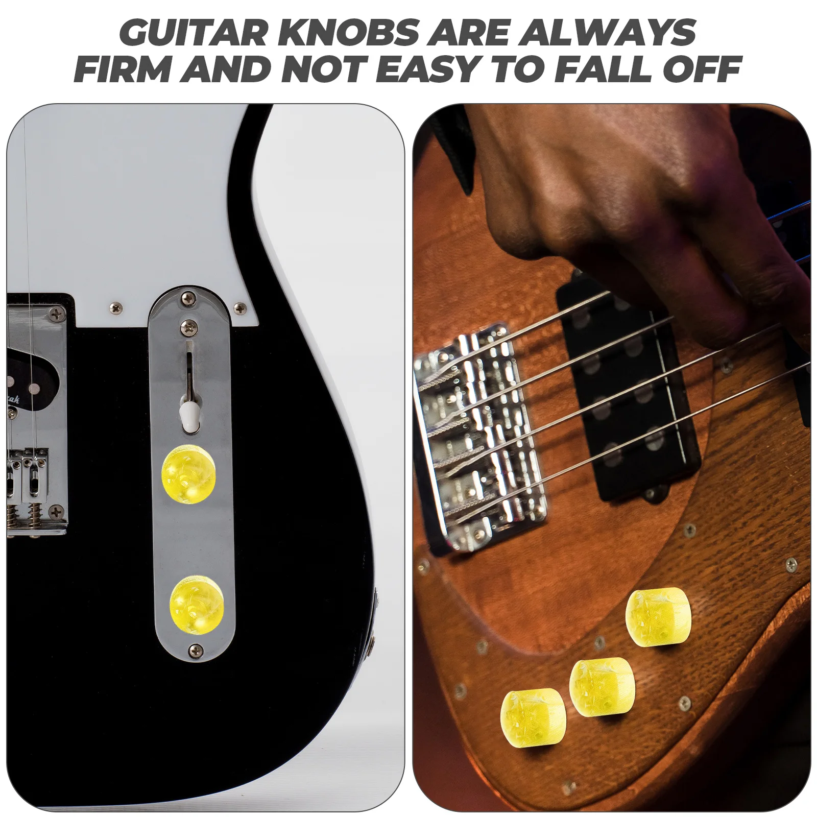 Electric Guitar Potentiometer Button Volume Control Knob Parts and Accessories Metal Hardware Yellow
Electric Guitar Potentiometer Button Volume Control Knob Parts and Accessories Metal Hardware Yellow