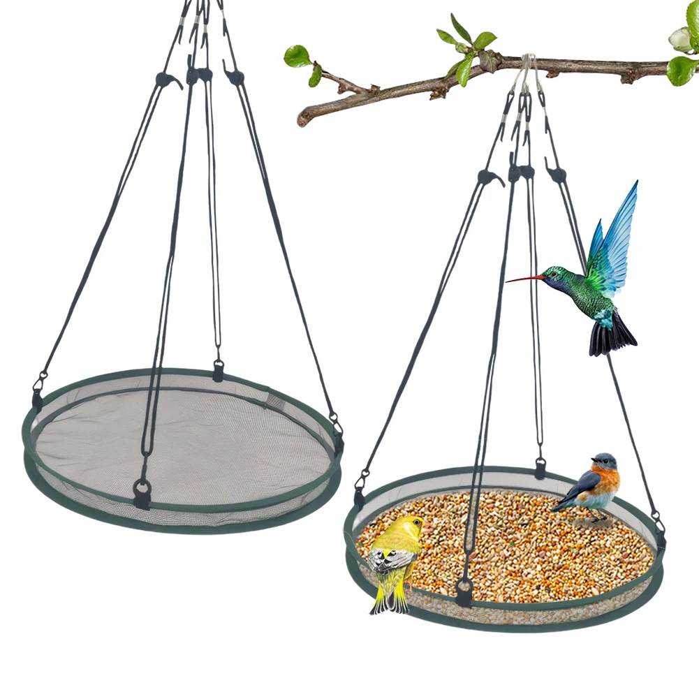 Набор из 2 подвесных тканевых лотков-ловушек для птичьего корма, аксессуар для уличной кормушки для птиц
Набор из 2 подвесных тканевых лотков-ловушек для птичьего корма, аксессуар для уличной кормушки для птиц