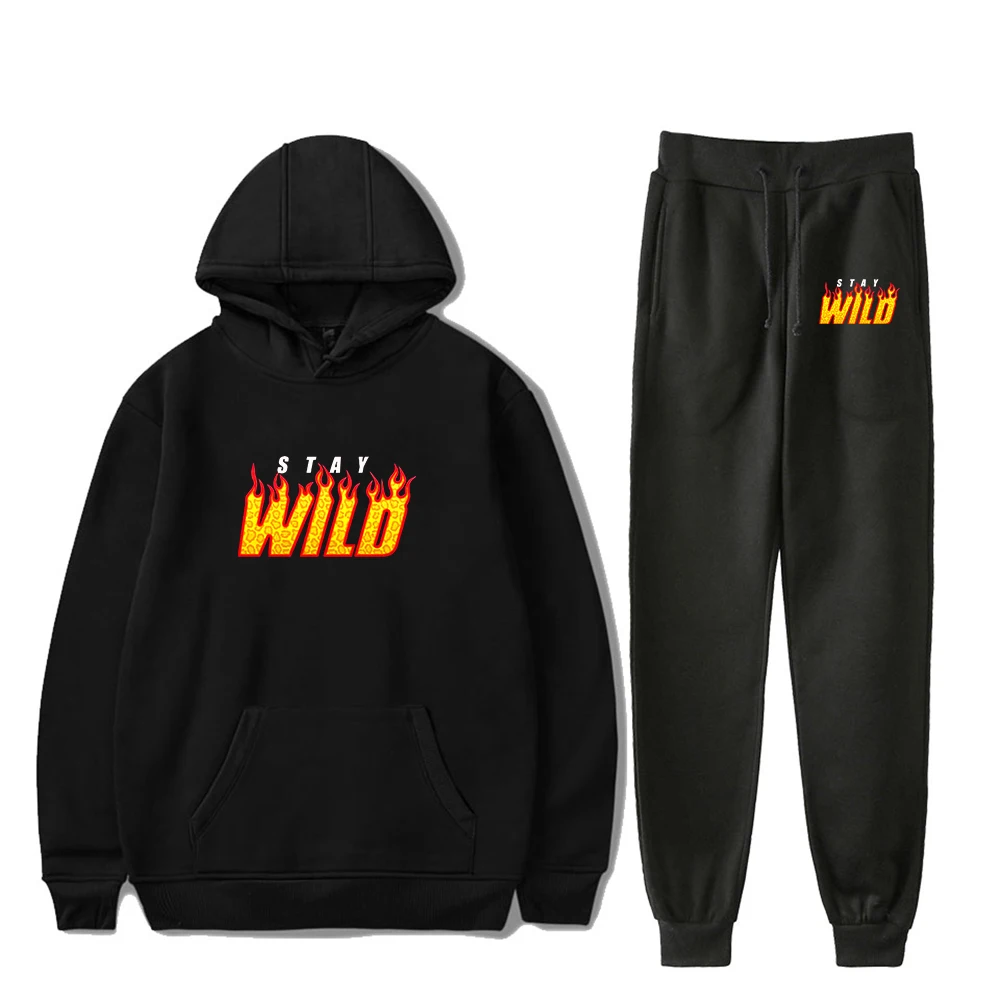 Ben Azelart Stay Wild Merch Hoodies Jogger Pants Two Piece Set Sweatshirts+Sweatpants Women Men Outfit Sets
Ben Azelart Stay Wild Merch Hoodies Jogger Pants Two Piece Set Sweatshirts+Sweatpants Women Men Outfit Sets