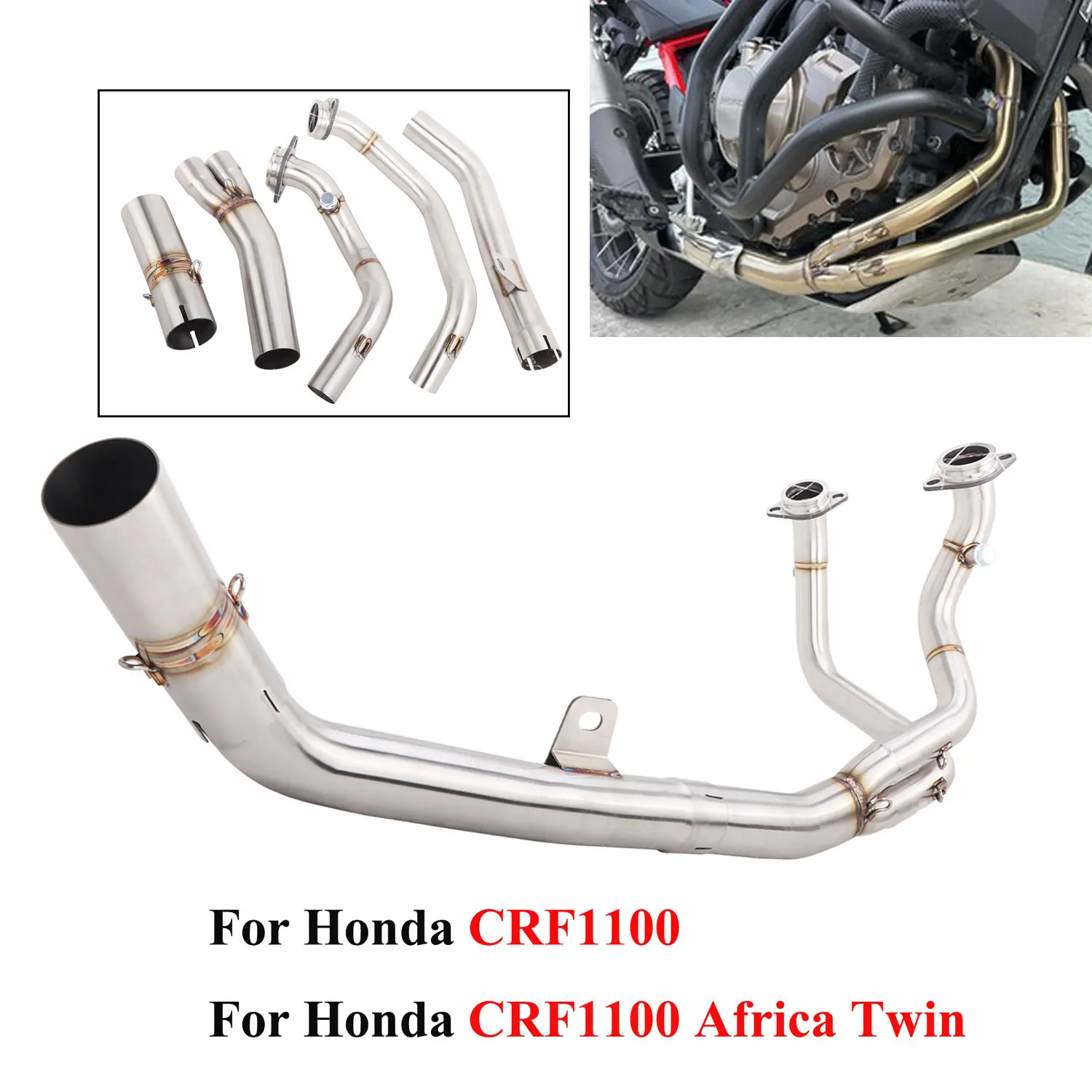 Выхлопная труба (51 мм) для мотоцикла Honda CRF1100L Africa Twin Adventure 1100 2020-2025, передняя соединительная труба, глушитель
Выхлопная труба (51 мм) для мотоцикла Honda CRF1100L Africa Twin Adventure 1100 2020-2025, передняя соединительная труба, глушитель