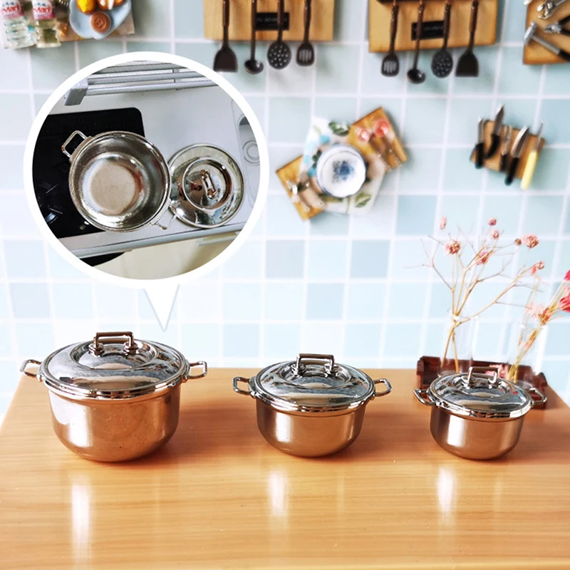 1Pcs 1/12 Dollhouse Miniature Imitated Stainless Steel Casserole Kitchen Cookware
1Pcs 1/12 Dollhouse Miniature Imitated Stainless Steel Casserole Kitchen Cookware