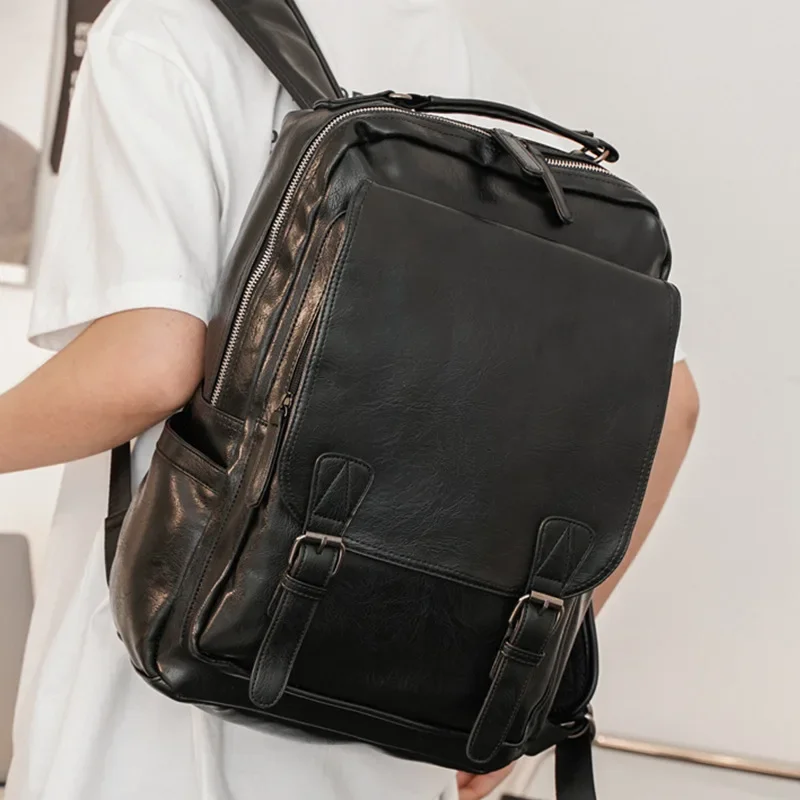 Fashion Design Backpack Men Waterproof 15 Inch Laptop Bag Luxury Solid PU Leather Backpack Male Business Casual Back Bag Mochila
Fashion Design Backpack Men Waterproof 15 Inch Laptop Bag Luxury Solid PU Leather Backpack Male Business Casual Back Bag Mochila
