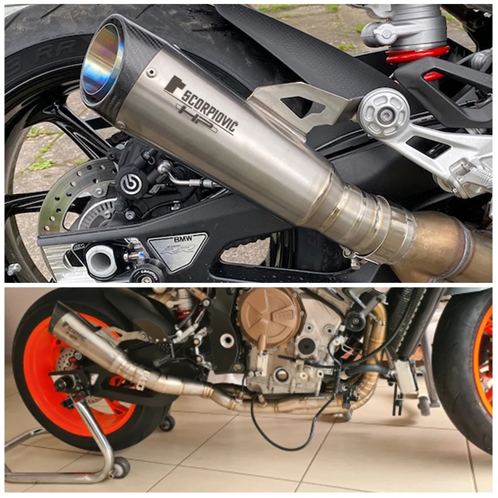 Motorcycle Exhaust Project Escape Modify Titanium Alloy Middle Link Pipe Carbon Fiber Muffler For S1000RR 2019 - 2023 N
Motorcycle Exhaust Project Escape Modify Titanium Alloy Middle Link Pipe Carbon Fiber Muffler For S1000RR 2019 - 2023 N