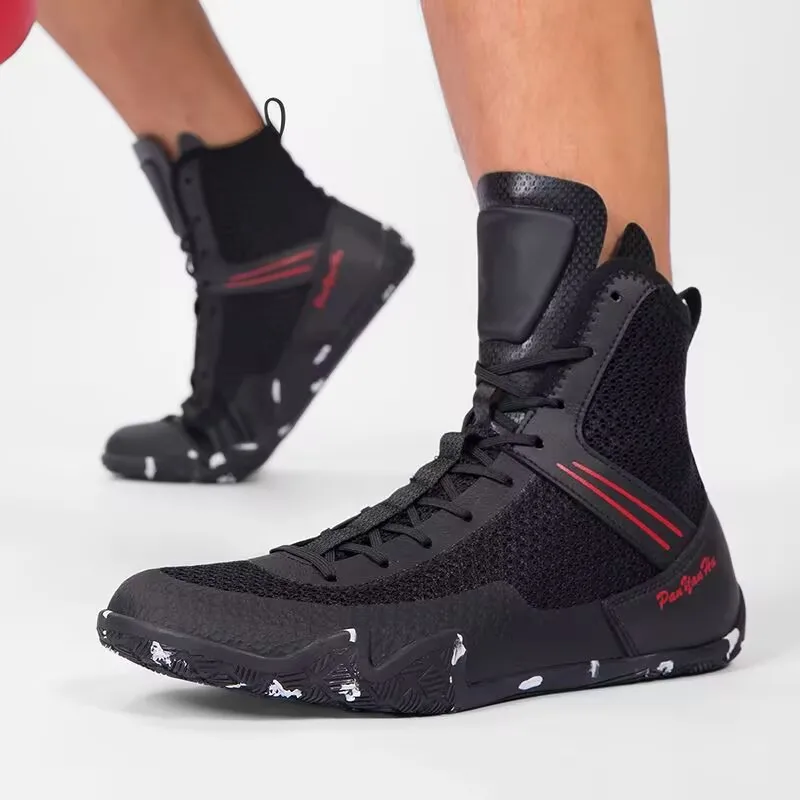 Professional Low Cut Men's and Women's Sanda Shoes Anti Slip Mesh Breathable Men's Boxing Shoe Comfortable Wrestling Shoes
Professional Low Cut Men's and Women's Sanda Shoes Anti Slip Mesh Breathable Men's Boxing Shoe Comfortable Wrestling Shoes