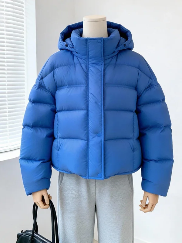 Fashionable Blue Cotton Puffer Coat Hooded Thick Casual High Quality Commute Friendly Winter Outerwear Straight Cut Korean Style
Fashionable Blue Cotton Puffer Coat Hooded Thick Casual High Quality Commute Friendly Winter Outerwear Straight Cut Korean Style