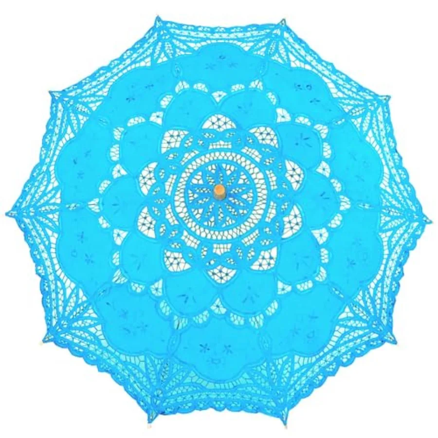 Lace Parasol Umbrella Vintage Wedding Bridal Lace Umbrella for Decoration Photo Tea Party 32 Inch Adult Size
Lace Parasol Umbrella Vintage Wedding Bridal Lace Umbrella for Decoration Photo Tea Party 32 Inch Adult Size