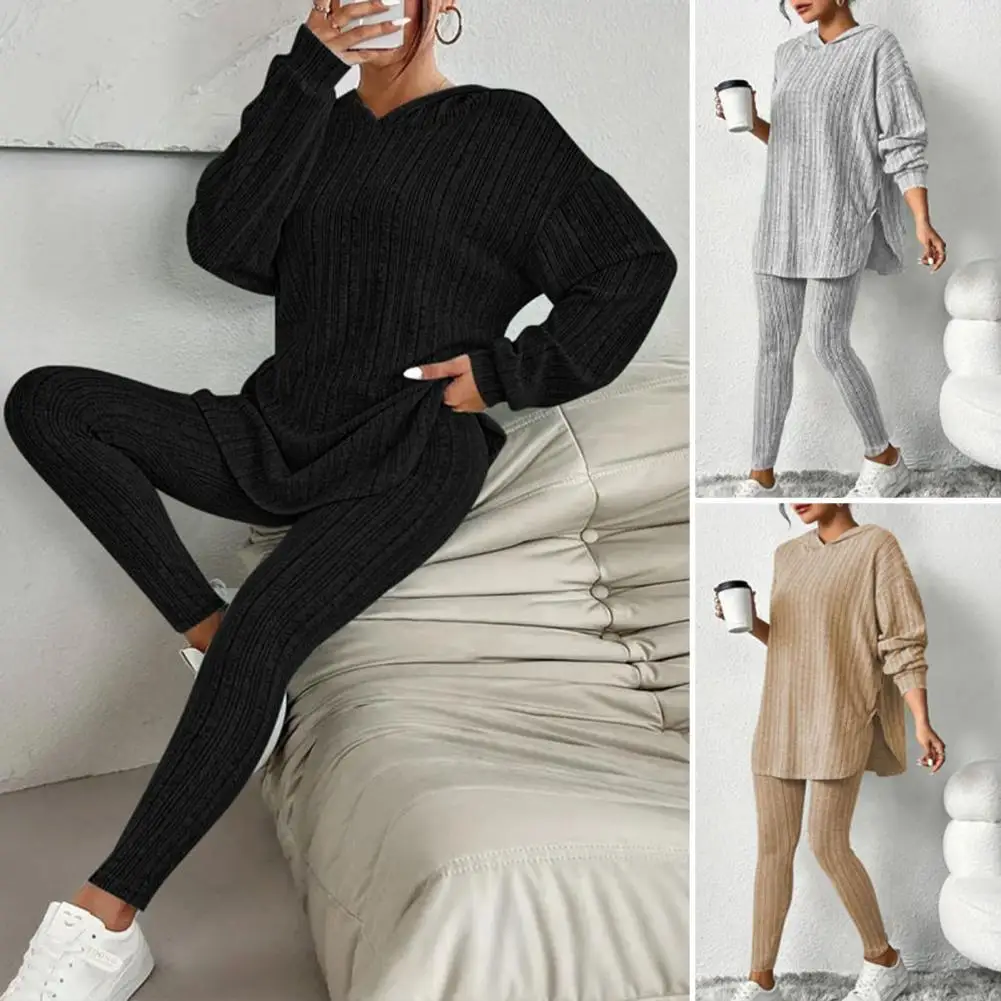 Spring Autumn Women Suit Women's Hoodie Pants Set with Adjustable Waist Slim Fit Sport Outfit for Autumn Winter Mid Length
Spring Autumn Women Suit Women's Hoodie Pants Set with Adjustable Waist Slim Fit Sport Outfit for Autumn Winter Mid Length