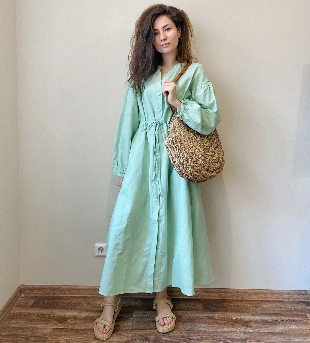 2023 Spring Summer Women Boho Long Sleeve Maxi Long Dress Lantern Sleeve Oversized Linen Holidays Dress Female Vestido
2023 Spring Summer Women Boho Long Sleeve Maxi Long Dress Lantern Sleeve Oversized Linen Holidays Dress Female Vestido