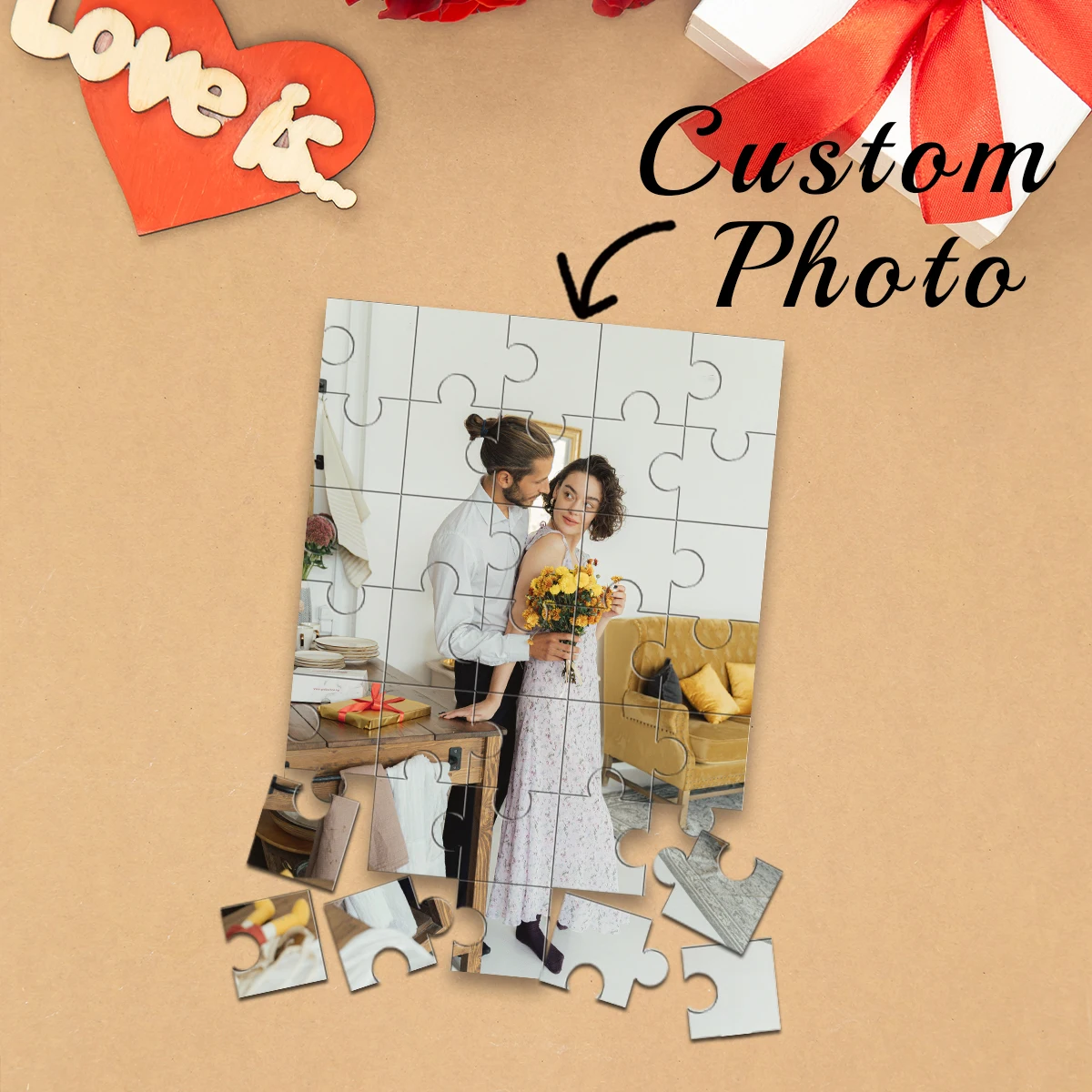 1pc Custom Photo Single Portrait Wooden Jigsaw Puzzle,Ideal Anniversary,Wedding,Birthday,Valentine Gift For Family Friends
1pc Custom Photo Single Portrait Wooden Jigsaw Puzzle,Ideal Anniversary,Wedding,Birthday,Valentine Gift For Family Friends