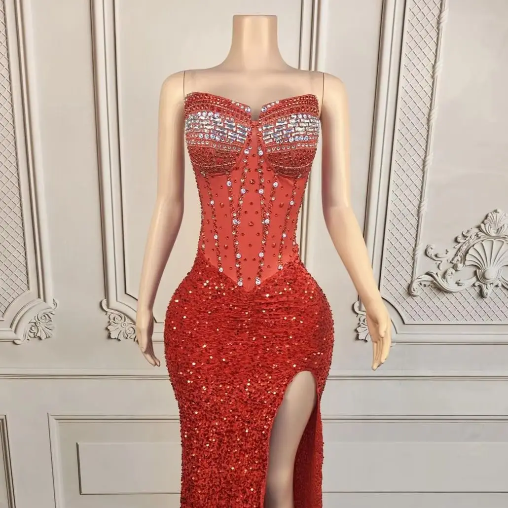 Hongmeigui Luxury Sparkly Rhinestone Sequins Long Dress Women Sexy Party Photo Shoot Wear High-end High Side Slits Gown Dress
Hongmeigui Luxury Sparkly Rhinestone Sequins Long Dress Women Sexy Party Photo Shoot Wear High-end High Side Slits Gown Dress