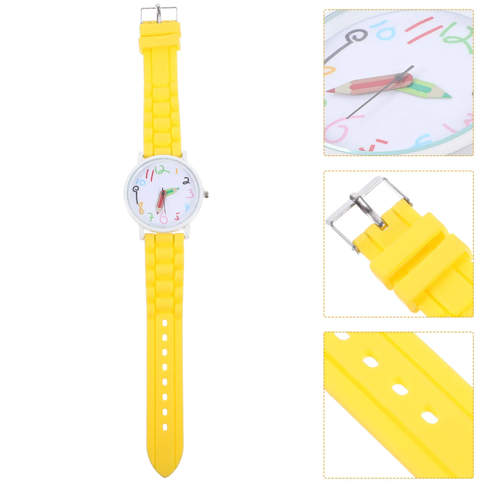 Kids Watches Yellow Pencil Cartoon Design Quartz Movement Durable Safe For Children Matching Any Outfit Kids Quartz Watch Watch
Kids Watches Yellow Pencil Cartoon Design Quartz Movement Durable Safe For Children Matching Any Outfit Kids Quartz Watch Watch