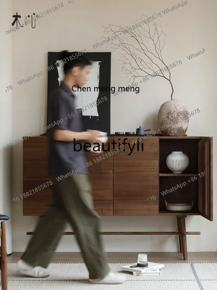 32Edge Black Walnut Storage Wine Cabinet Side Cabinet Entrance Living Room Locker
32Edge Black Walnut Storage Wine Cabinet Side Cabinet Entrance Living Room Locker