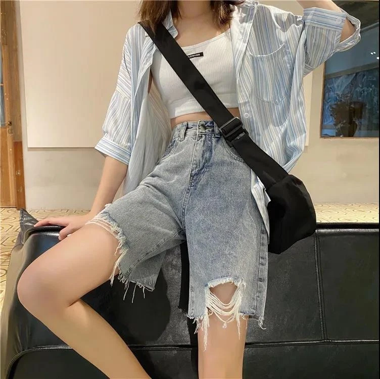 Slim Fit High Waist Five Inch Denim Shorts Thin Summer New Arrival Women's Jeans Pants Straight Leg Four Seasons Universal
Slim Fit High Waist Five Inch Denim Shorts Thin Summer New Arrival Women's Jeans Pants Straight Leg Four Seasons Universal