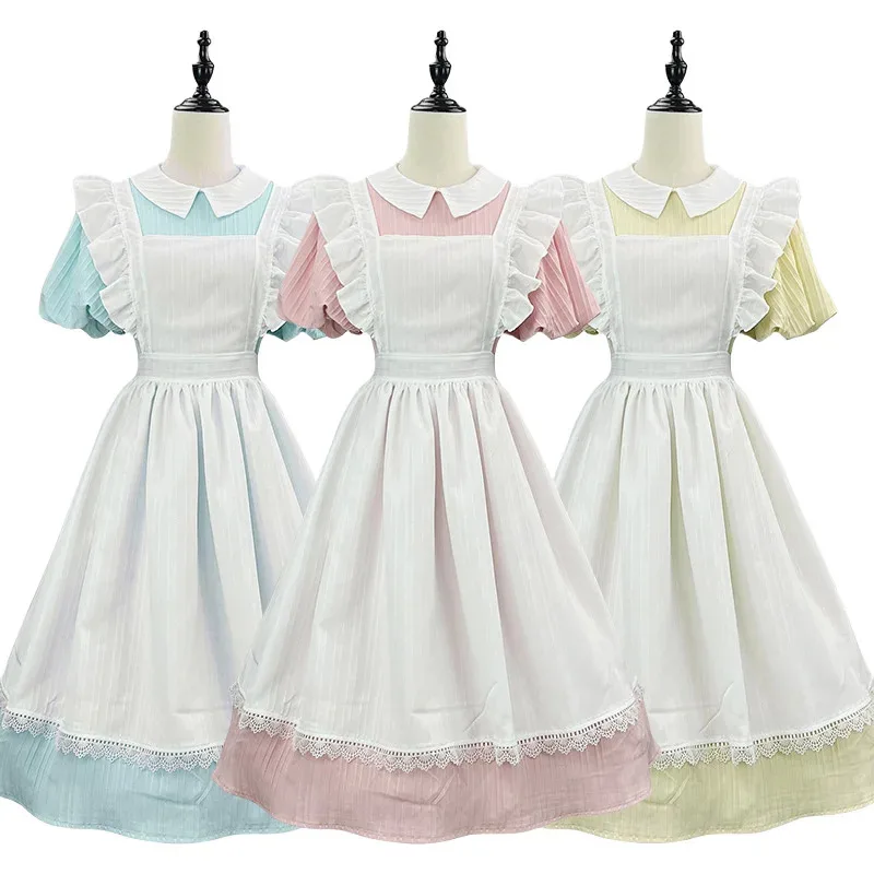 l2025l Новое S-5XL Новое длинное платье Лолиты Милое милое платье горничной для девочек Нарядный фартук с короткими рукавами Платье Слуга Официантка Косплей Cos
l2025l Новое S-5XL Новое длинное платье Лолиты Милое милое платье горничной для девочек Нарядный фартук с короткими рукавами Платье Слуга Официантка Косплей Cos
