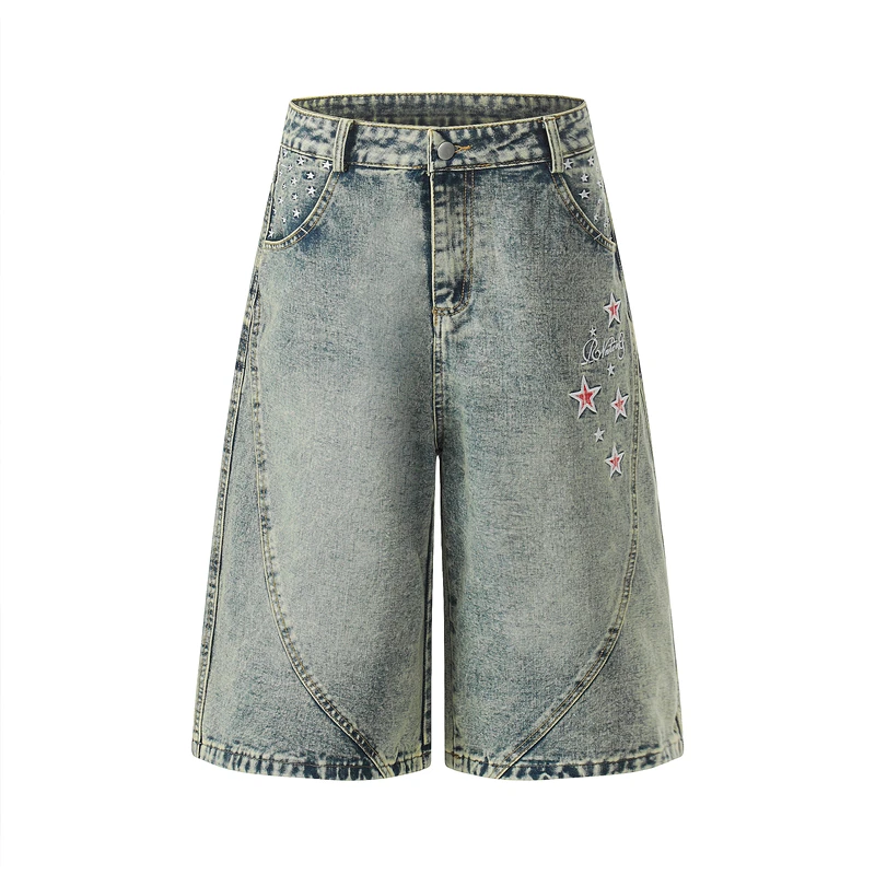 Джинсы GXFortune в американском ретро-стиле с вышивкой звезд, свободные, широкие, со средней посадкой, для мужчин и женщин, летние
Джинсы GXFortune в американском ретро-стиле с вышивкой звезд, свободные, широкие, со средней посадкой, для мужчин и женщин, летние