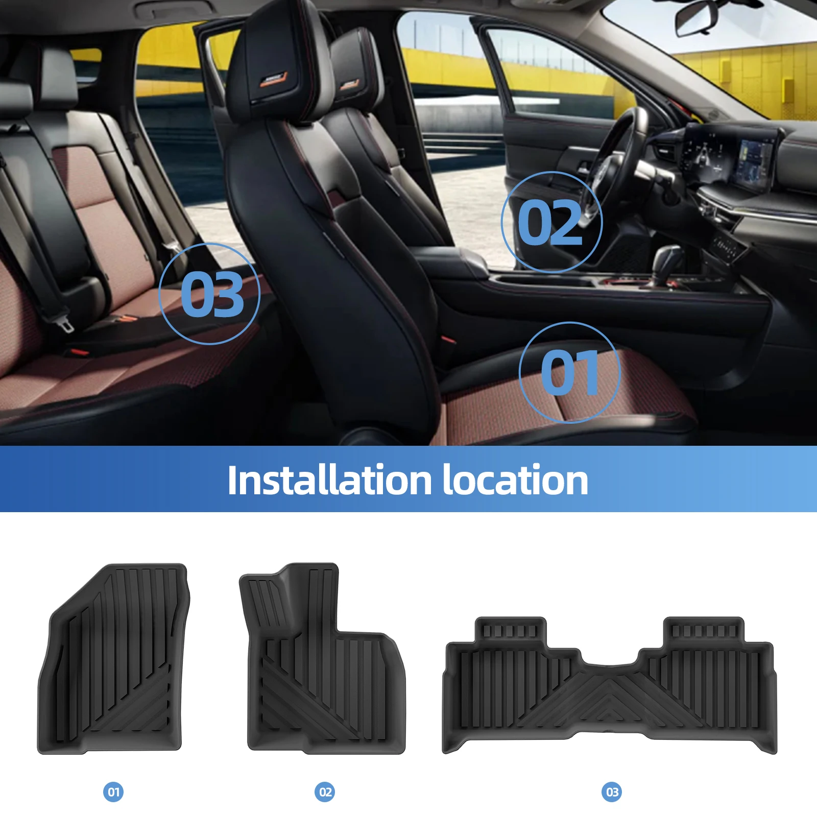 Smabee Right Drive for Jaecoo J7 RHD 2023-2026 Car Floor Mats 3PCS TPE 3D Foot Pad All Weather Interior Accessories Black
Smabee Right Drive for Jaecoo J7 RHD 2023-2026 Car Floor Mats 3PCS TPE 3D Foot Pad All Weather Interior Accessories Black