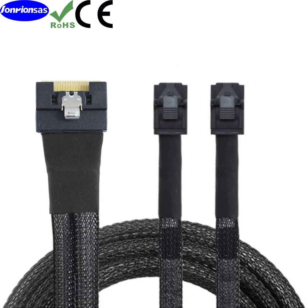 Ultraport Slimline SAS PCI‑E 4.0 Cable SFF‑8654‑8I 74Pin To Two SFF‑8643‑4I Mini SAS HD Wire for PCI‑Express Server RAID Card
Ultraport Slimline SAS PCI‑E 4.0 Cable SFF‑8654‑8I 74Pin To Two SFF‑8643‑4I Mini SAS HD Wire for PCI‑Express Server RAID Card