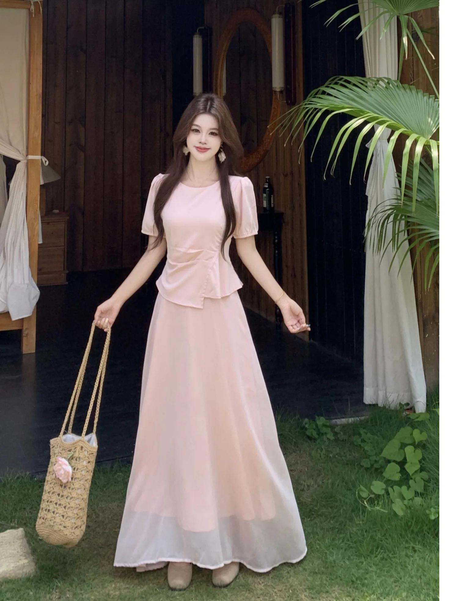 plus Size Women's Pink Short Sleeve A-Line Long Dress Summer New Style Waist-Cinching Gentlewoman's Fashion Commute Korean Ve...
plus Size Women's Pink Short Sleeve A-Line Long Dress Summer New Style Waist-Cinching Gentlewoman's Fashion Commute Korean Ve...