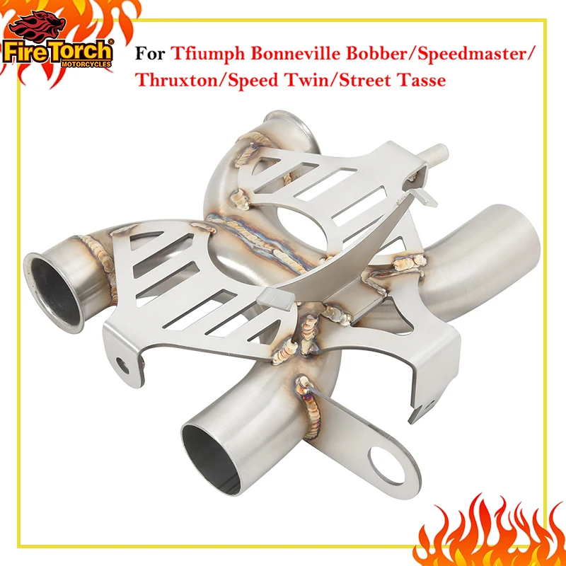 Motorcycle Exhaust Escape Link Pipe For Triumph Street Speed Twin 900 Bonneville Bobber Thruxton R Speedmaster T100 T120 1200
Motorcycle Exhaust Escape Link Pipe For Triumph Street Speed Twin 900 Bonneville Bobber Thruxton R Speedmaster T100 T120 1200