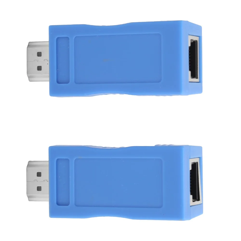 A Pair of 1080P Support Transmitter Receiver Audio Video Support Up to 98FT/30m Signal Adapter Network Converter for Cat-5e/6
A Pair of 1080P Support Transmitter Receiver Audio Video Support Up to 98FT/30m Signal Adapter Network Converter for Cat-5e/6
