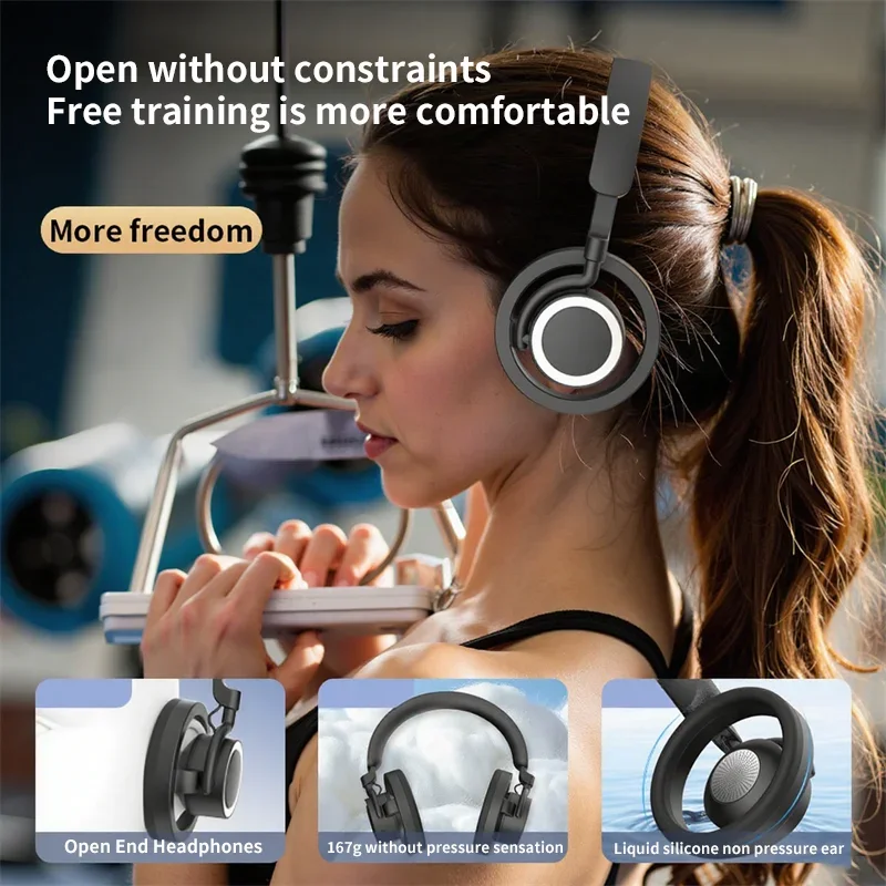 Открытые беспроводные наушники Bluetooth 5.3, полый дизайн, Hi-Fi стерео музыкальные гарнитуры, игровые наушники с низкой задержкой, HD-вызовы
Открытые беспроводные наушники Bluetooth 5.3, полый дизайн, Hi-Fi стерео музыкальные гарнитуры, игровые наушники с низкой задержкой, HD-вызовы