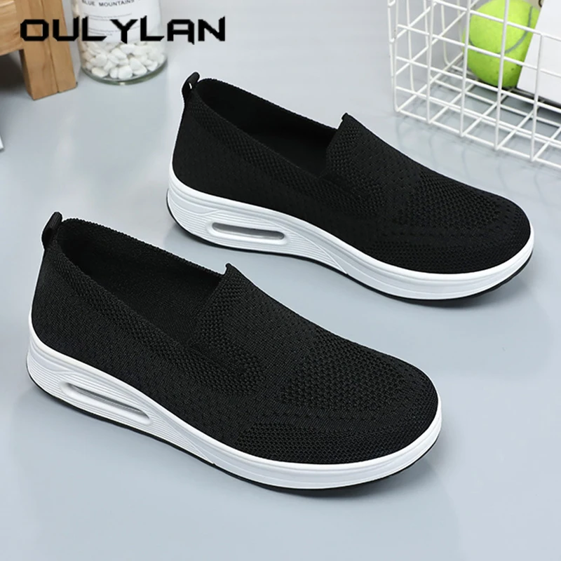 Oulylan Summer Thick Platform Women Shoes Causal Soft Sole Mesh Breathable Footwear Ladies Classic Pure Color Slip On Sneakers
Oulylan Summer Thick Platform Women Shoes Causal Soft Sole Mesh Breathable Footwear Ladies Classic Pure Color Slip On Sneakers