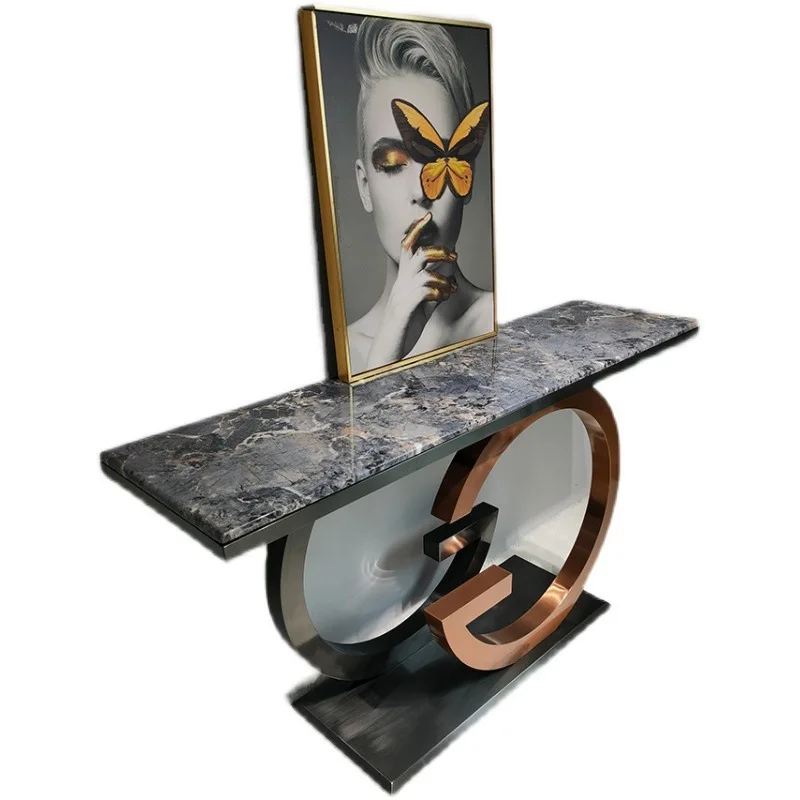 Light luxury Italian stainless steel creative living room entrance entrance cabinet simple strip case against the wall entrance
Light luxury Italian stainless steel creative living room entrance entrance cabinet simple strip case against the wall entrance