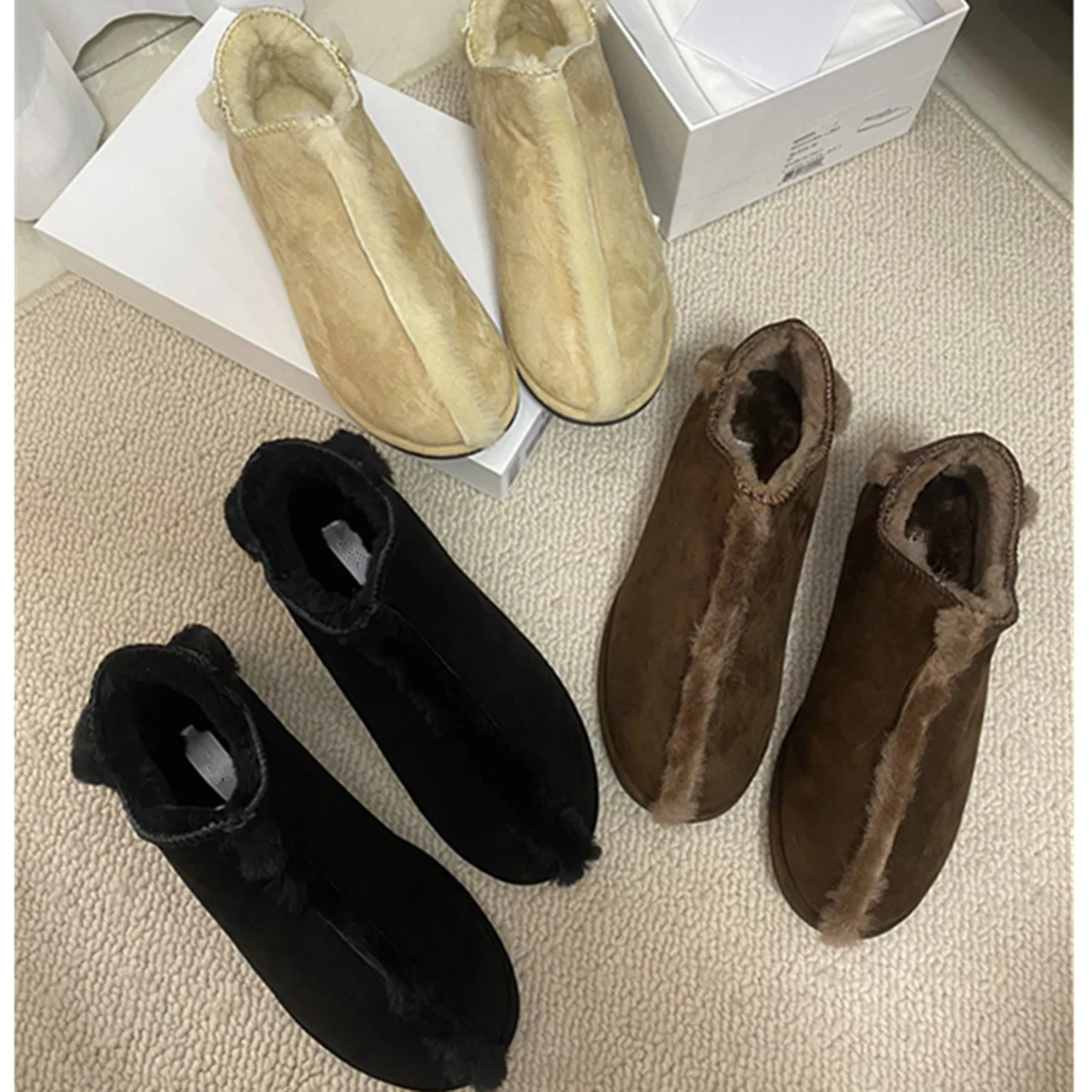 Jenny&Dave Comfortable Woman Shoes Shoes For Woman Loafers Women's Sneaker Snow Wool Shoes Vintage Round Toe Flats
Jenny&Dave Comfortable Woman Shoes Shoes For Woman Loafers Women's Sneaker Snow Wool Shoes Vintage Round Toe Flats