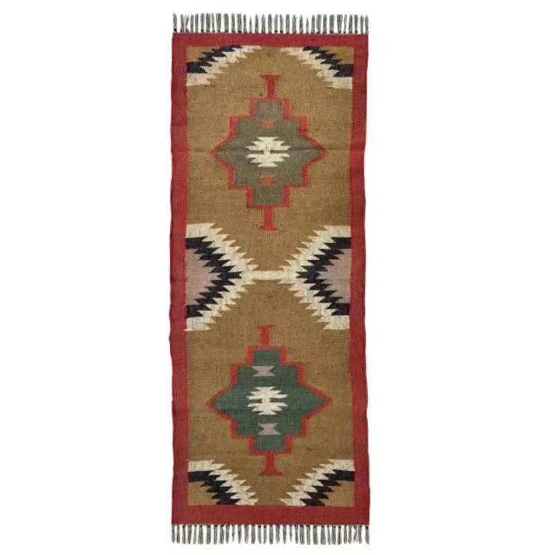 Earthy 2x6 Wool and Jute Dhurrie Runner Rug Warm Bedside Carpet Mat for Gallery Paths and Meditation Area Rugs & Sets
Earthy 2x6 Wool and Jute Dhurrie Runner Rug Warm Bedside Carpet Mat for Gallery Paths and Meditation Area Rugs & Sets