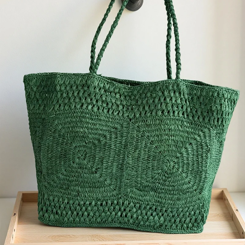 Japanese Hollow Out Floral Straw Woven Tote Bag,Women Casual Versatile Shoulder Bag,Summer Beach Vacation Top Handle Handbag
Japanese Hollow Out Floral Straw Woven Tote Bag,Women Casual Versatile Shoulder Bag,Summer Beach Vacation Top Handle Handbag
