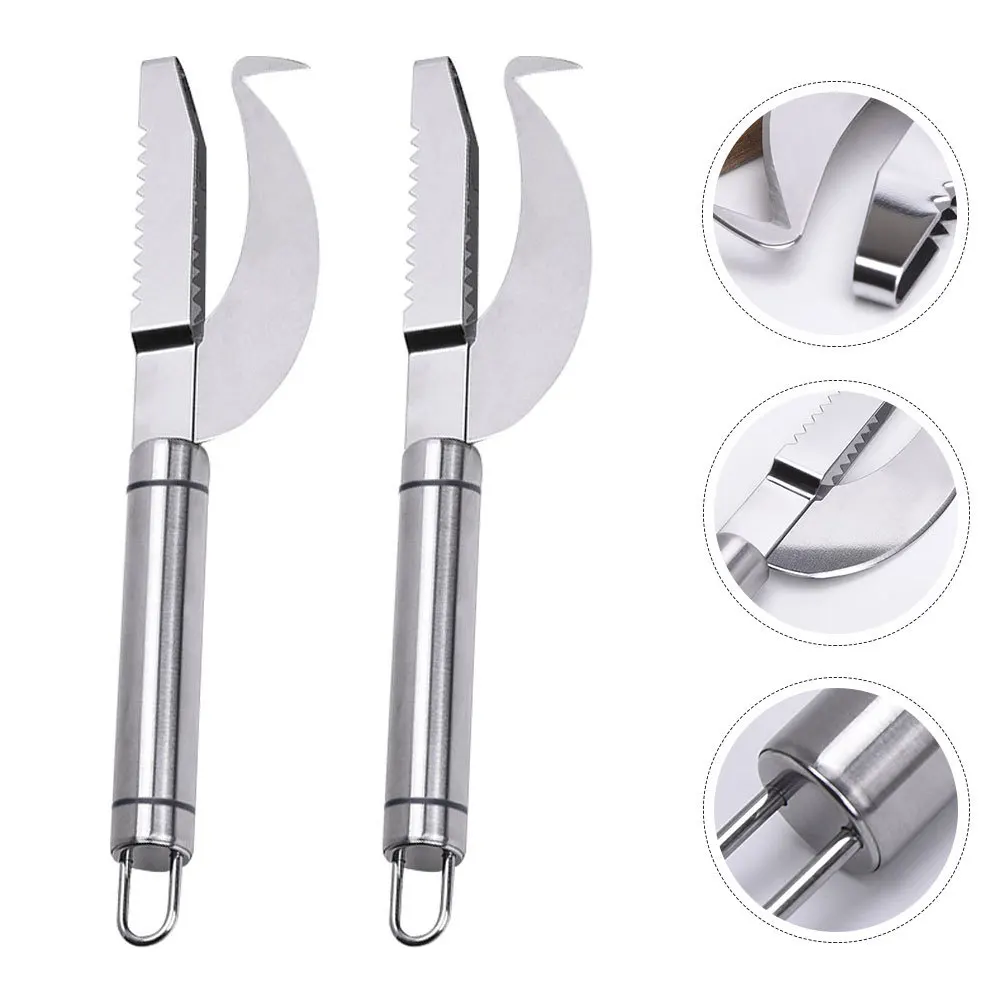 2Pcs Fish Scale Remover Premium Material Heavy Duty Kitchen Utensil Comfort Grip Portable Fish Scaler with Hanging Design Scale
2Pcs Fish Scale Remover Premium Material Heavy Duty Kitchen Utensil Comfort Grip Portable Fish Scaler with Hanging Design Scale