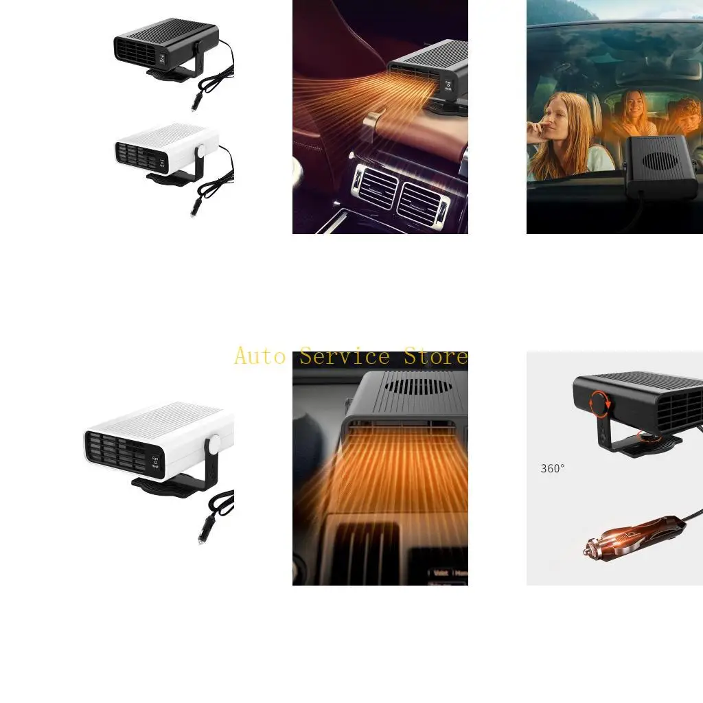 462A Car Heater 12V/120W Portable Heater Fan Windshield Defogger and Defroster 2 in 1 Heating & Cooling Fan with Lighter-Plug
462A Car Heater 12V/120W Portable Heater Fan Windshield Defogger and Defroster 2 in 1 Heating & Cooling Fan with Lighter-Plug