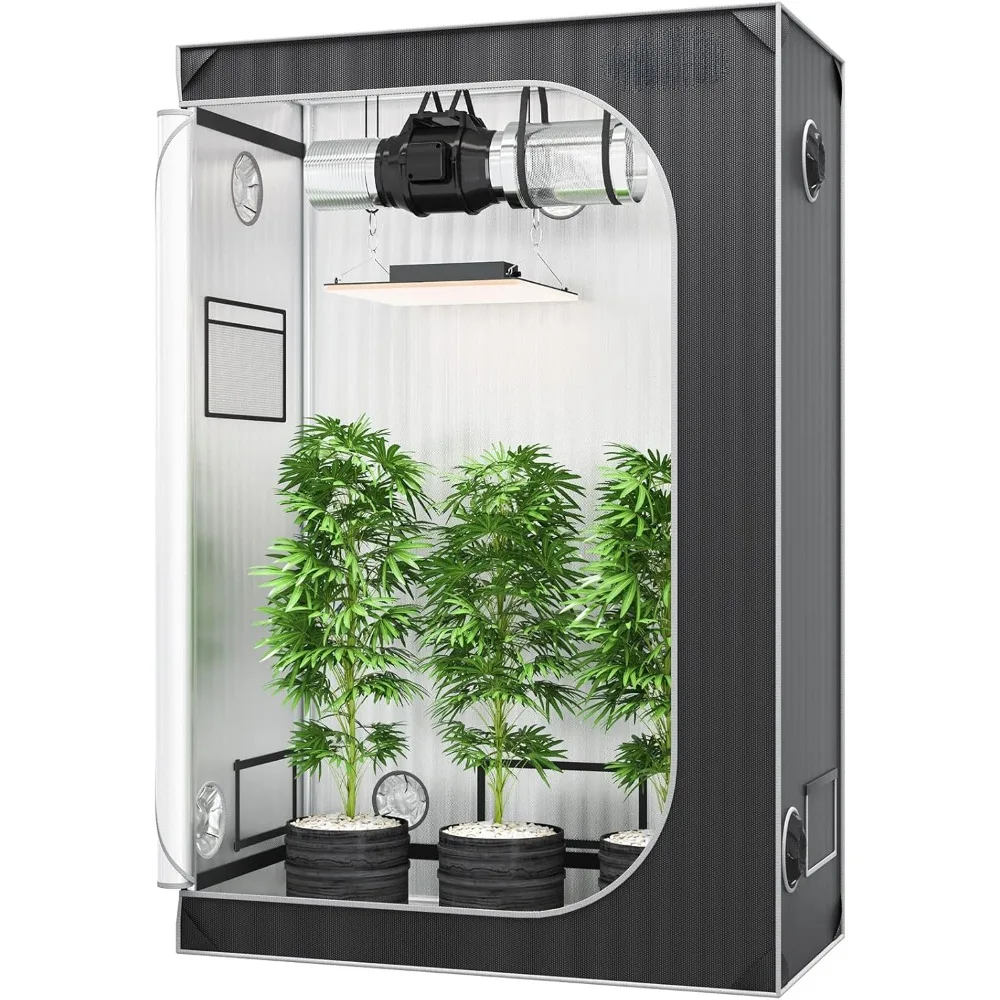 2x4 Grow Tent, 48'' x 24'' x 72'', High Reflective 2000D Mylar Hydroponic Growing Tent with Observation Window, Tool Bag
2x4 Grow Tent, 48'' x 24'' x 72'', High Reflective 2000D Mylar Hydroponic Growing Tent with Observation Window, Tool Bag