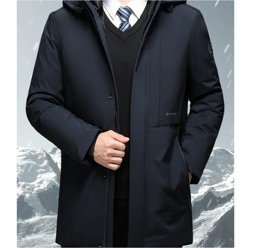 Warm Jacket Hooded Men's Winter Parka Windproof New Casual Thickened Coat British Fashion High Quality Plus Menswear
Warm Jacket Hooded Men's Winter Parka Windproof New Casual Thickened Coat British Fashion High Quality Plus Menswear