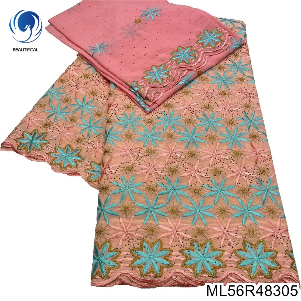 Soft African 100% Cotton Fabric Pink 5+2 Nigerian Swiss Lace Cotton Embroidery Fashion Party Dress ML56R483
Soft African 100% Cotton Fabric Pink 5+2 Nigerian Swiss Lace Cotton Embroidery Fashion Party Dress ML56R483