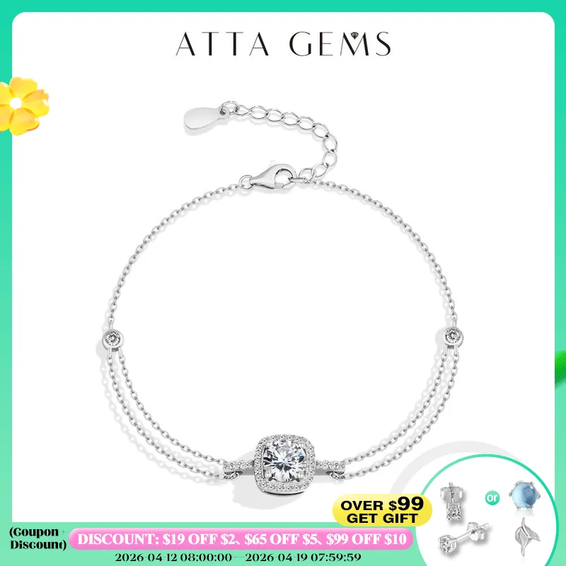 ATTAGEMS 6.5mm 1.0ct Luxury Moissanite Bracelet for Women s925 Sterling Silver Adjustable Tennis Chain Engagement Fine Jewelry
ATTAGEMS 6.5mm 1.0ct Luxury Moissanite Bracelet for Women s925 Sterling Silver Adjustable Tennis Chain Engagement Fine Jewelry