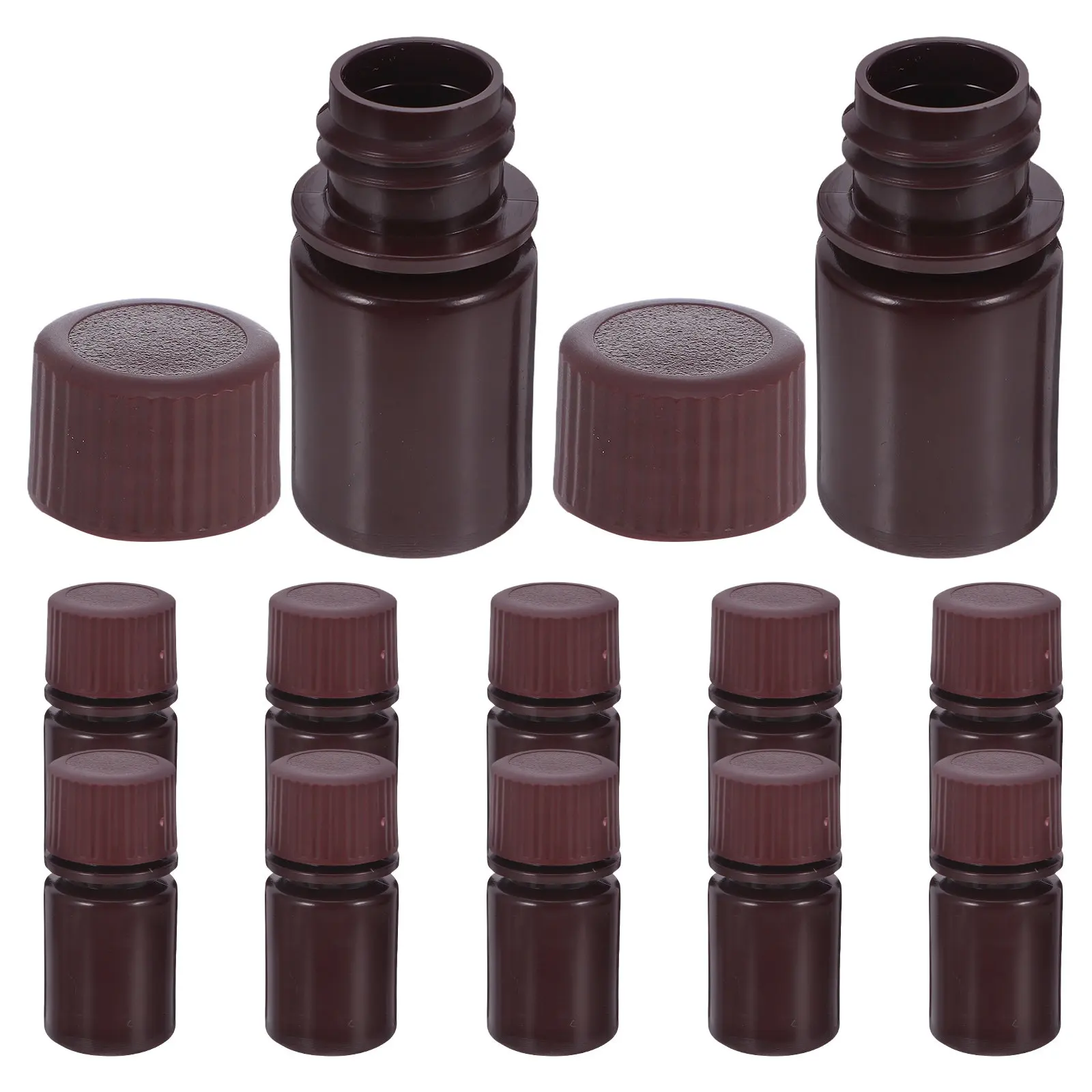12pcs Reagent Bottle 10Ml Brown Plastic Lab Chemical Bottle Airtight Seal For Water Sample Storage High Temperature Resistant
12pcs Reagent Bottle 10Ml Brown Plastic Lab Chemical Bottle Airtight Seal For Water Sample Storage High Temperature Resistant