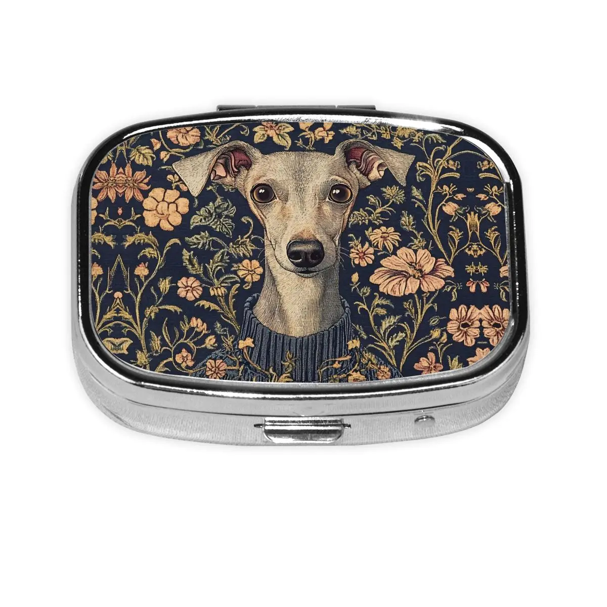 Whippet Greyhound Dog Cute Square Pill Boxes 2 Grids Pills Dispenser Sighthound Animal Portable Medicine Storage Box Container
Whippet Greyhound Dog Cute Square Pill Boxes 2 Grids Pills Dispenser Sighthound Animal Portable Medicine Storage Box Container