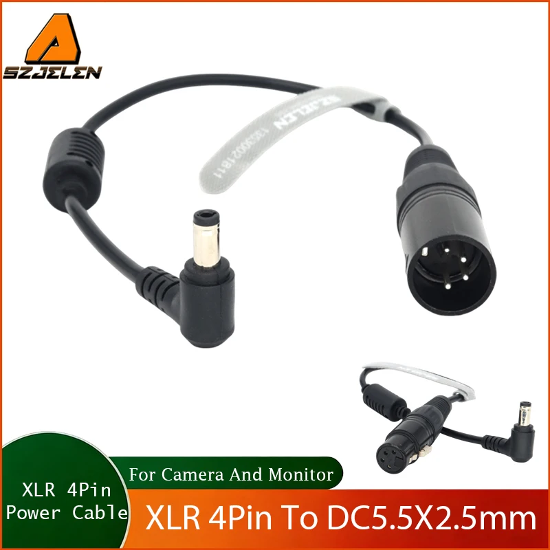 DC 5.5x2.5mm to XLR 4Pin Female/Male Power Adapter Cable for Monitor Power Cord
DC 5.5x2.5mm to XLR 4Pin Female/Male Power Adapter Cable for Monitor Power Cord