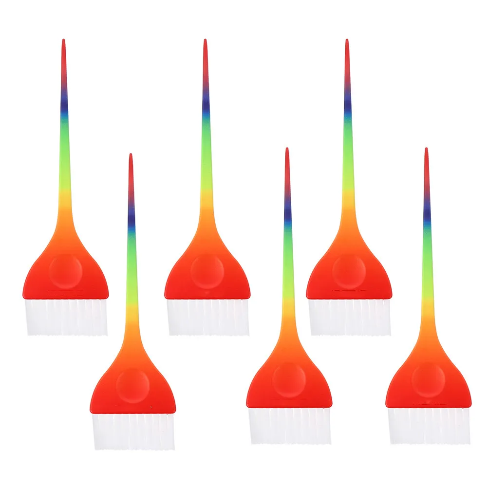 Набор из 6 кистей для окрашивания волос с радужными ручками, прочные аппликаторы для краски, легко моются, для салонов и домашнего использования, инструмент для парикмахеров
Набор из 6 кистей для окрашивания волос с радужными ручками, прочные аппликаторы для краски, легко моются, для салонов и домашнего использования, инструмент для парикмахеров