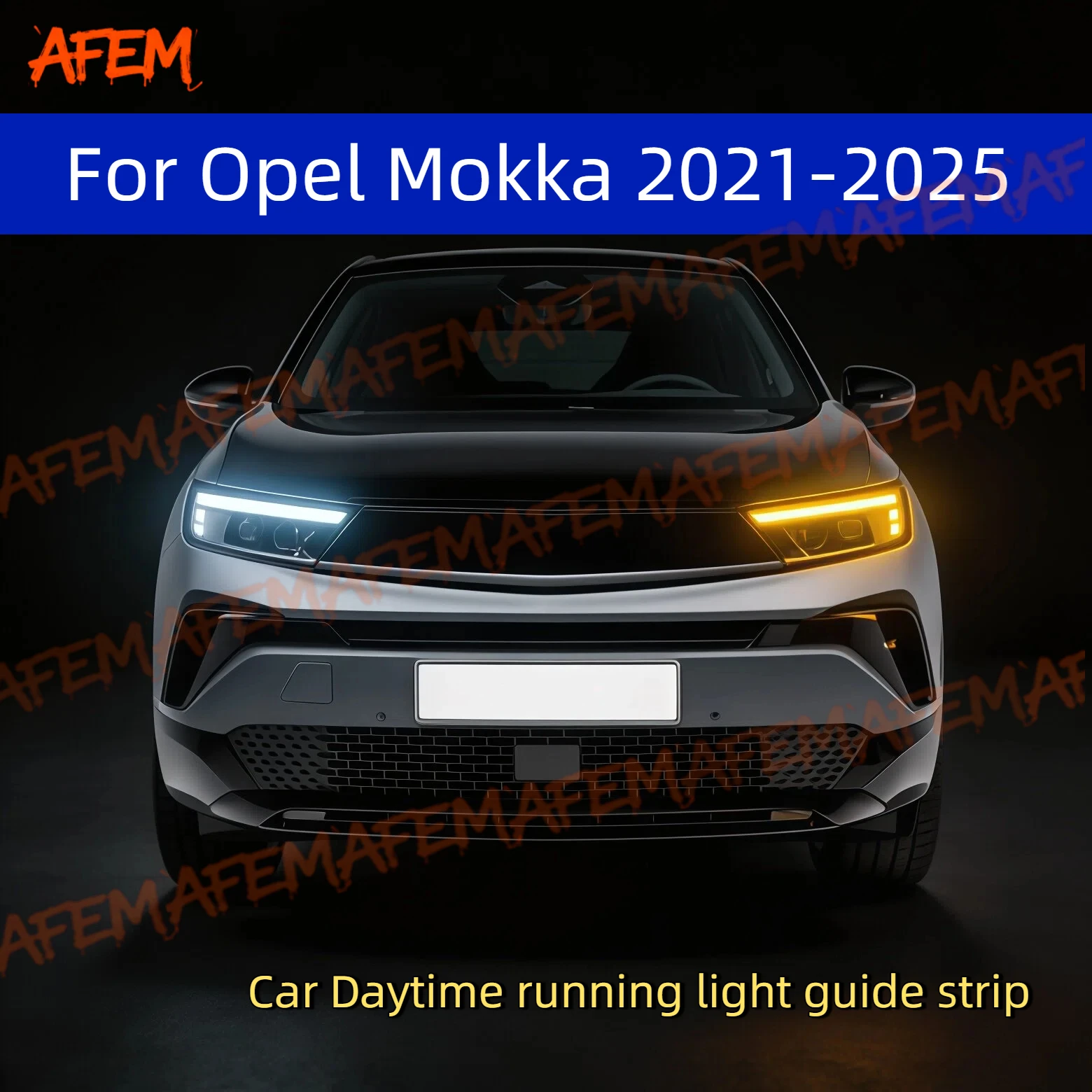 2pcs Car DRL Daytime Running Light Start Scan Style Sequential Flowing Turn Signal Light Ultra-Thin For Opel Mokka 2021-2025
2pcs Car DRL Daytime Running Light Start Scan Style Sequential Flowing Turn Signal Light Ultra-Thin For Opel Mokka 2021-2025